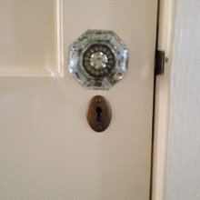 Interior glass doorknobs