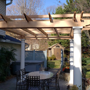 Cedar Pergola with Tuscan Columns