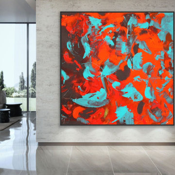 Original Handmade Modern Abstract Custom Art for Modern Contemporary Interiors