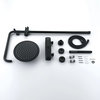 Contemporary Exposed Shower System Thermostatic Shower Faucet Matte Black