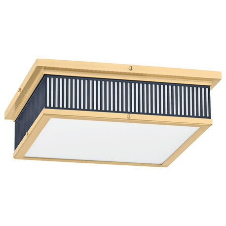 Hudson Valley Lighting Ashdown Flush Mount By Mark D. Sikes Distressed Bronze