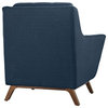Beguile 2-Piece Upholstered Fabric Living Room Set, Azure