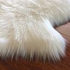 LAMBZY Genuine Sheepskin, Natural White, 2'x4'2"