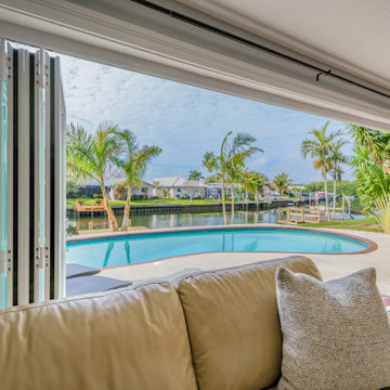 Accordian impact glass slider door replacement