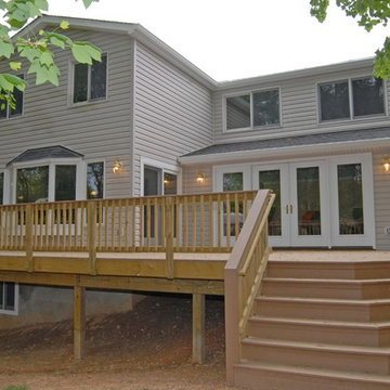 Three-Story Home Addition With Deck - Annandale, VA