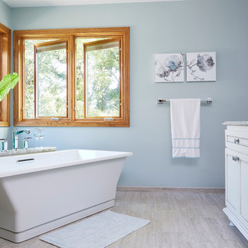 Lake Elmo Multi-bath Remodel—Free standing tub