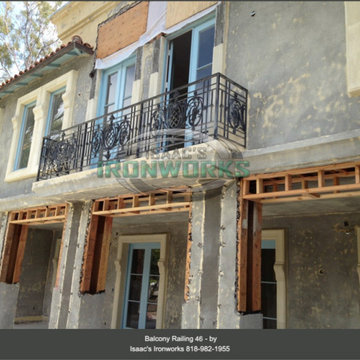 Balcony Railings (Juliet Balcony) Custom Made by Isaac's Ironworks