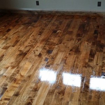 Custom Stain on Rustic Maple