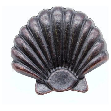 Seashell Cabinet Knob, Large, Oil Rubbed Bronze