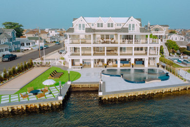 Example of a trendy home design design in New York