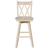 Double X Back Bar height Stool - Farmhouse - Bar Stools And Counter Stools - by BisonOffice | Houzz
