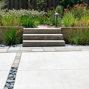 Mid-Century Concrete Patio - Racine