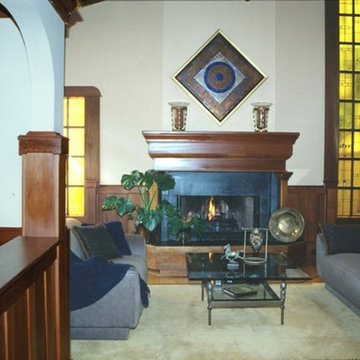 Arts and Crafts style home, eclectic space