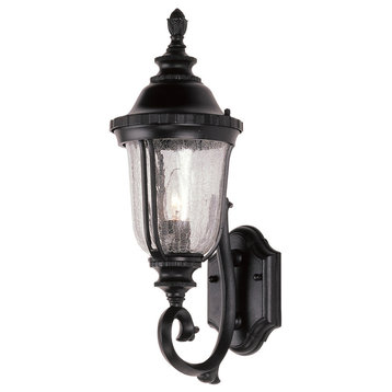 Trans Globe Crackle Glass 20 inch Outdoor Wall Lantern