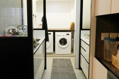 Eclectic laundry room in Other.