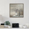 Canvas Art Framed 'Willow Still Life Gray Pots', Julia Purinton 22"x22-in
