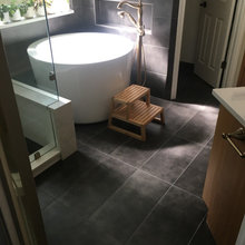 blue bathroom