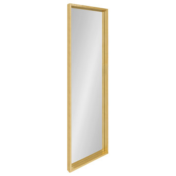 Travis Framed Wall Mirror, Gold, 16x48