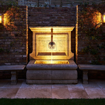 Stone Fountain and Trough - Chelsea Garden Detail