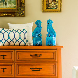 Barcelona Orange Midcentury chest - Accent Chests And Cabinets