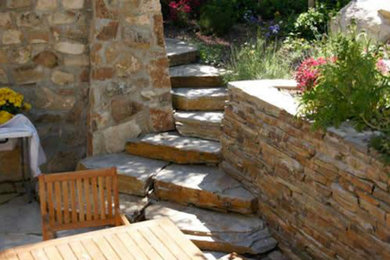 Inspiration for a large traditional partial sun front yard landscaping in Salt Lake City.