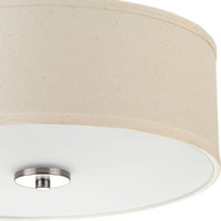 Inspire 2-Light Flush Mount, Brushed Nickel