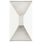 Livex Lighting - Textured White Contemporary, Geometric, Urban, Versatile, Sconce - The stylish Lexford collection has a unique faceted geometric form. This two-light sconce distributes light softly and indirectly creating an interesting sculptural accent piece to almost any interior. It features a two-tone finish consisting of a textured white finish with brushed nickel accents.