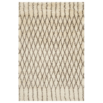 Safavieh Casablanca Wool & Cotton CSB860A 9'x12' White/Brown Rug