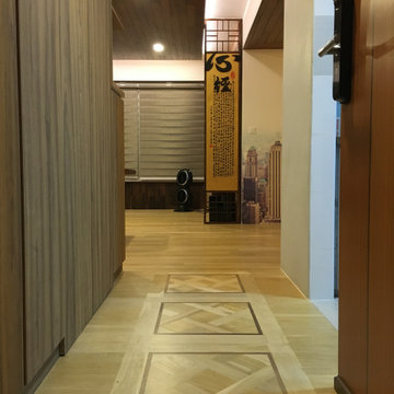 White Oak Parquet Flooring | Foyer