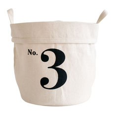 "No. 3" Recycled Canvas Bucket, Small
