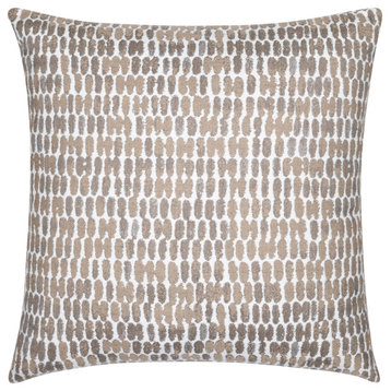Thumbprint Latte Indoor/Outdoor Performance Pillow, 20" x 20"