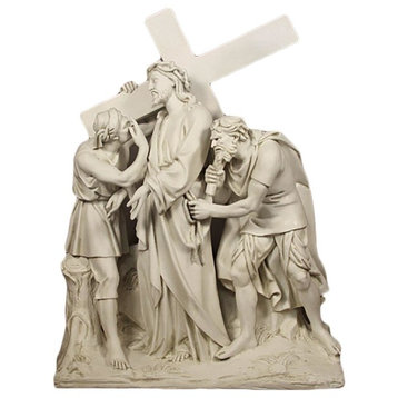Jesus Is Given The Cross Station 2, Large Religious