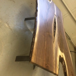 Live Edge Local Black Walnut Table - Dining Tables