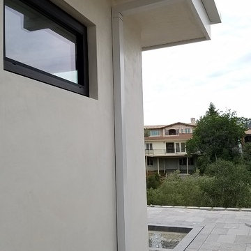 Corona Del Mar Modern Home, Square Gutters and Downspouts in .032 Aluminum