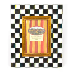 Courtly Check Enamel Frame - 4" x 6" | MacKenzie-Childs - Picture Frames