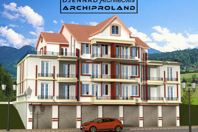 Exemple d'une maison chic.