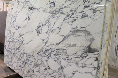white marble slabs