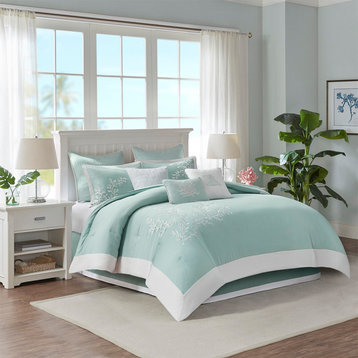 Harbor House Coastline Coastal Coral Seaside 6-Piece Comforter Set