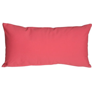 Pillow Decor - Caravan Cotton 9 x 18 Throw Pillows, Pink