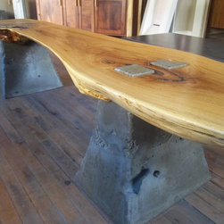 Concrete with a Modern Rustic twist - Indoor Benches