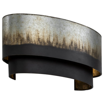 Cannery Two Light Wall Sconce in Ombre Galvanized