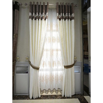 Luxury Window Curtain, Minimalist, 54X96, With Voile