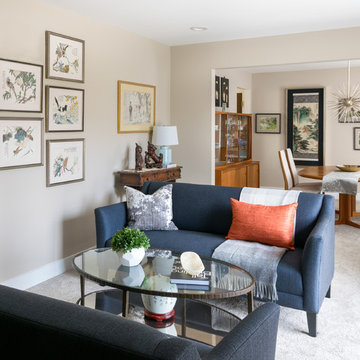 Watercolor Collection Influences Curated Living and Dining Room Spaces
