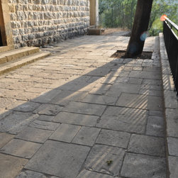 Patio layout showcasing our unique stone elements in architectural settings. - Wall And Floor Tile