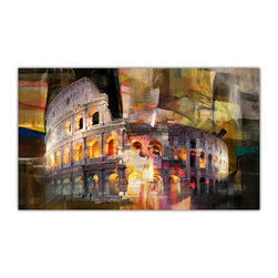 Ready2HangArt - Coliseum di Roma Canvas Wall Art - Prints And Posters