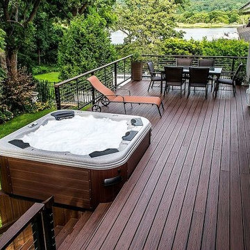 After: Deck/Railing/Spa Project (Centerport, NY)