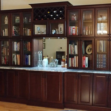 KraftMaid Fox Chase Cherry Kaffe Bookcase