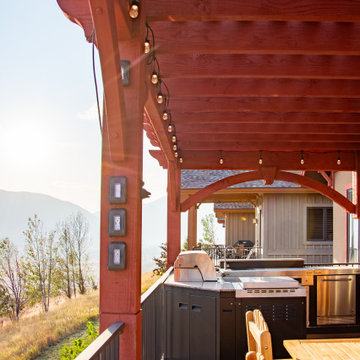 Pergola Installed on Pre-Established Deck Posts