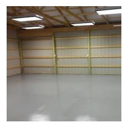 open interior framing with concrete - Products