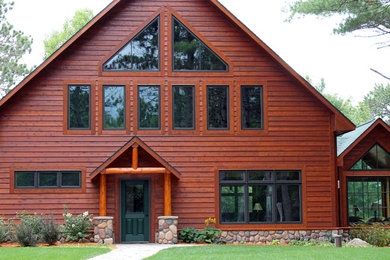 Knotty Bevel Collection of wood siding